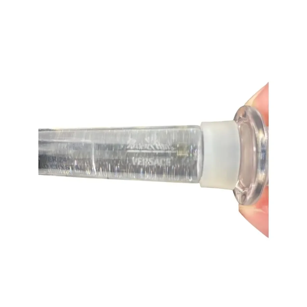 Versace Rosenthal Medusa Frosted Clear Crystal Leaded Wine Bottle Stopper